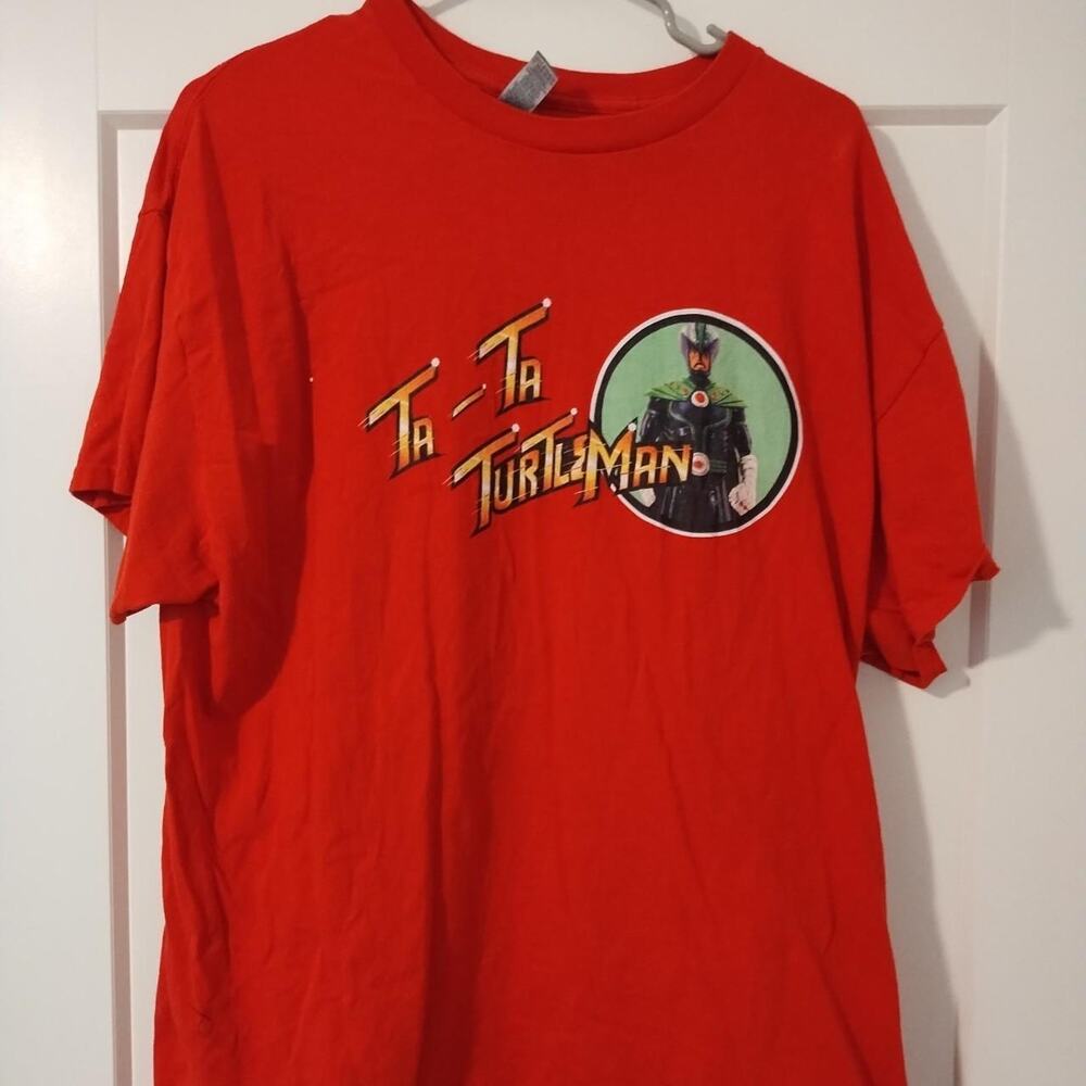Turboman x Dementor - Jingle All The Way - Action Figure Movie Red T-Shirt - XL